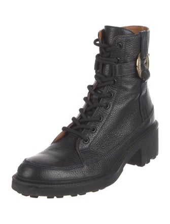 Chloé Leather Combat Boots