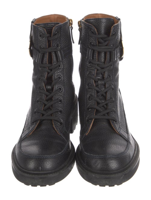 Chloé Leather Combat Boots