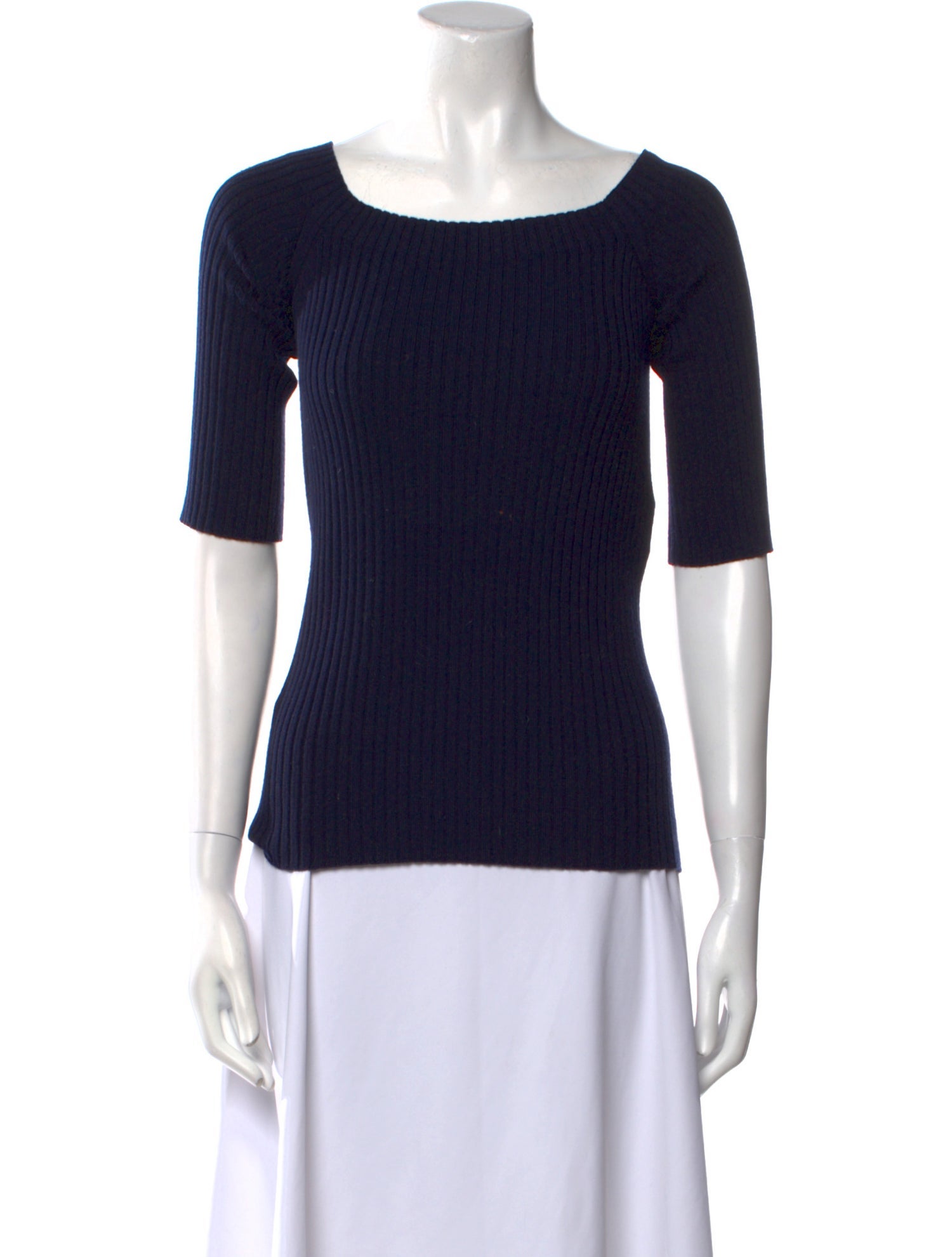 Chloé Wool Square Neckline Top