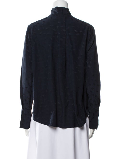 Chloé Silk Long Sleeve Button-Up Top