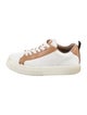 Chloé Leather Colorblock Pattern Sneakers