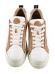 Chloé Leather Colorblock Pattern Sneakers