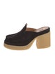 Chloé Suede Whipstitch Trim Mules