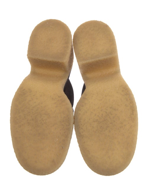 Chloé Suede Whipstitch Trim Mules