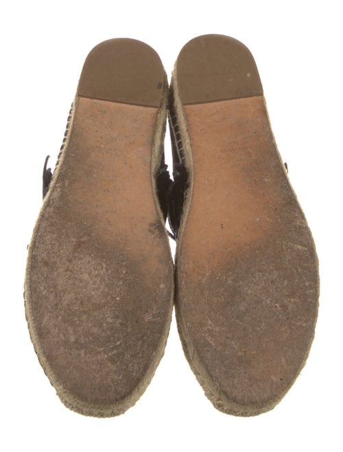 Chloé Suede Fringe Trim Accent Espadrilles