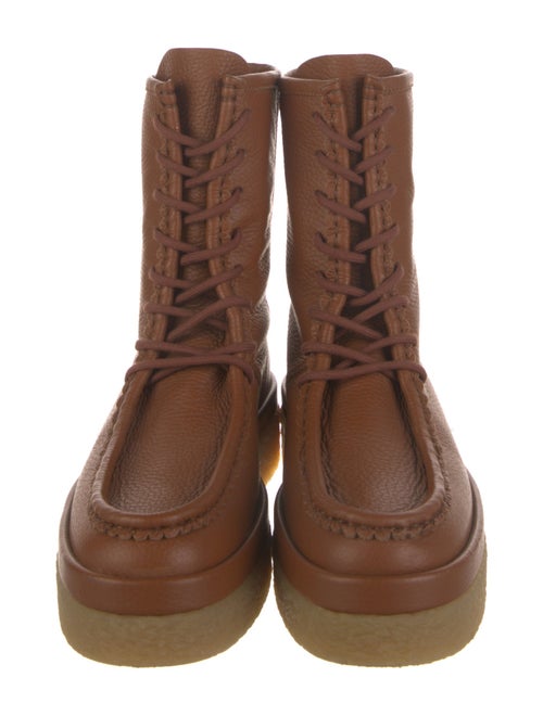 Chloé Leather Lace-Up Boots