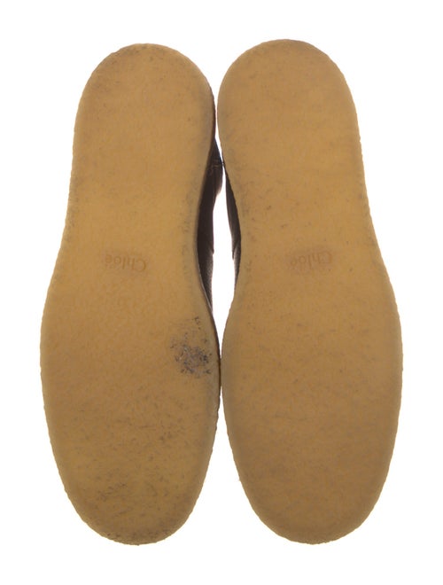 Chloé Leather Lace-Up Boots