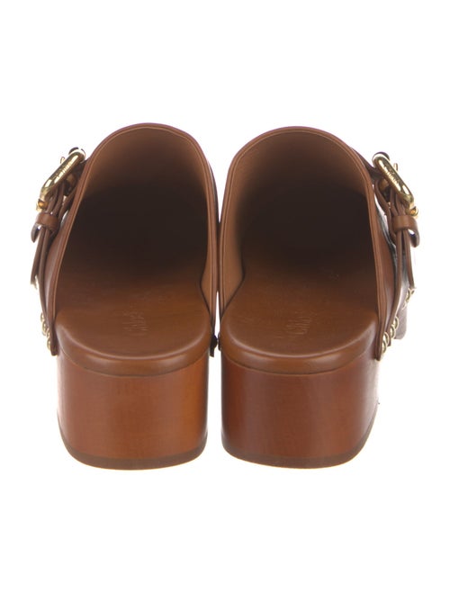 Chloé Leather Studded Accents Mules