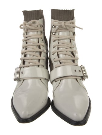 Chloé Leather Lace-Up Boots