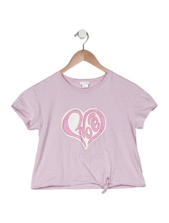 Chloé Girls Short Sleeve Heart Graphic Shirt