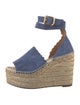 Chloé Suede Scalloped Accent Espadrilles