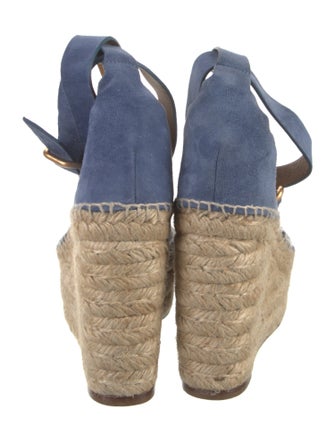 Chloé Suede Scalloped Accent Espadrilles