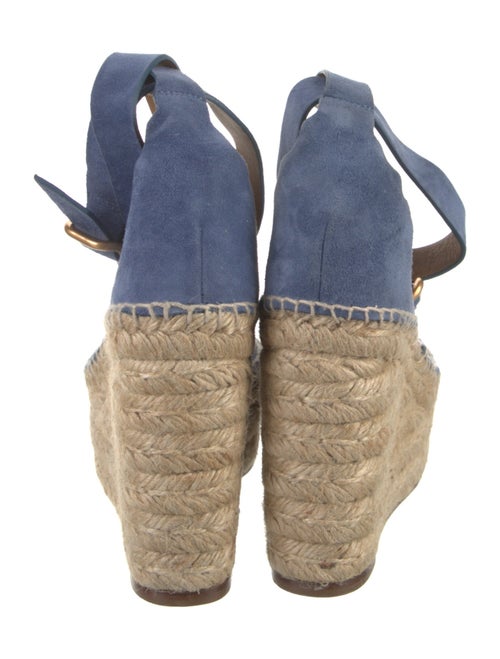 Chloé Suede Scalloped Accent Espadrilles