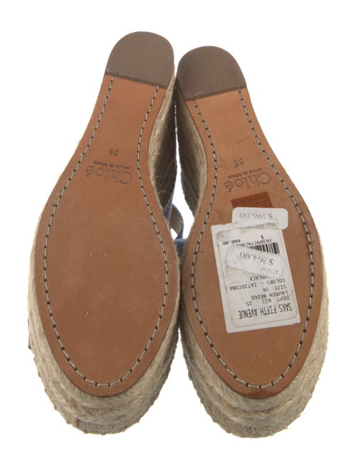 Chloé Suede Scalloped Accent Espadrilles