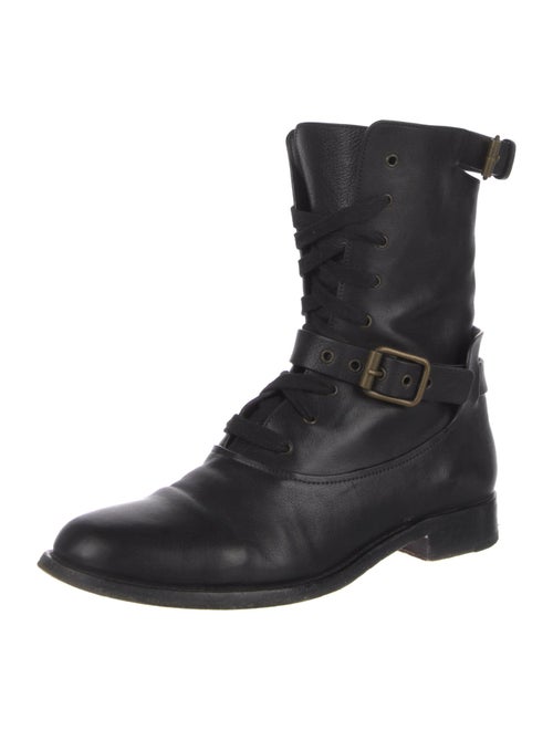 Chloé Leather Combat Boots
