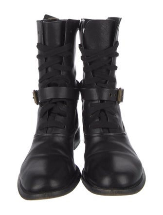 Chloé Leather Combat Boots