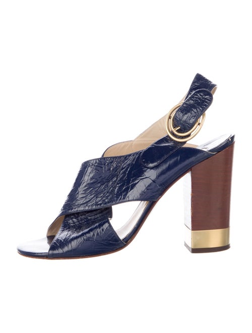 Chloé Patent Leather Slingback Pumps