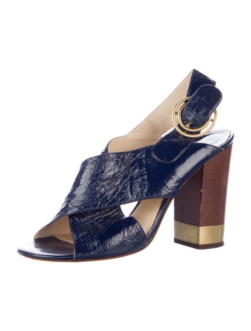 Chloé Patent Leather Slingback Pumps