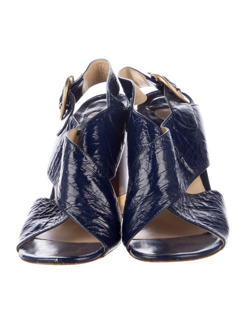 Chloé Patent Leather Slingback Pumps