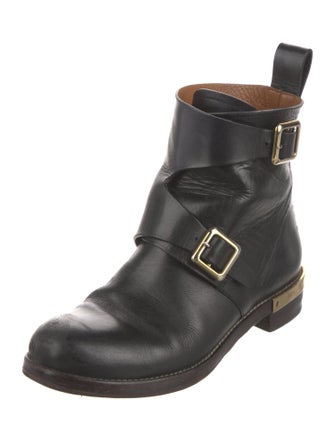 Chloé Leather Moto Boots