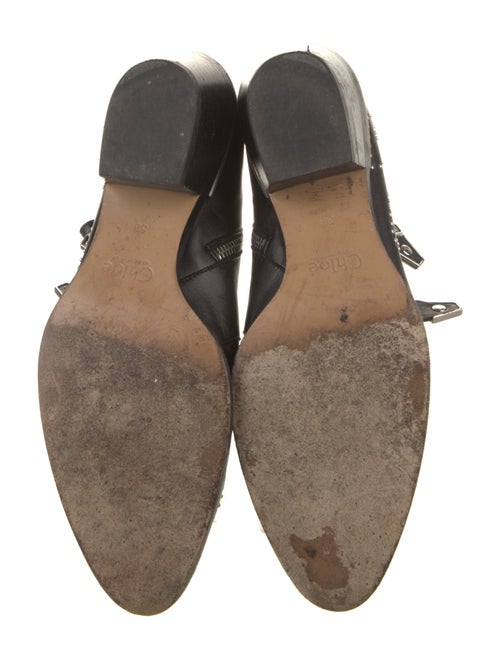 Chloé Leather Studded Accents Western Boots