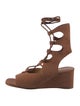 Chloé Suede Studded Accents Gladiator Sandals