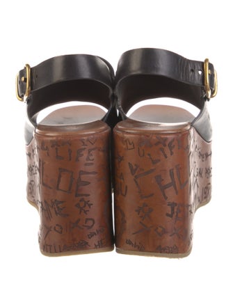 Chloé Leather Slingback Sandals