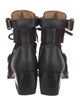 Chloé Suede Leather Trim Embellishment Lace-Up Boots