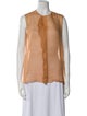 Chloé Silk Crew Neck Blouse