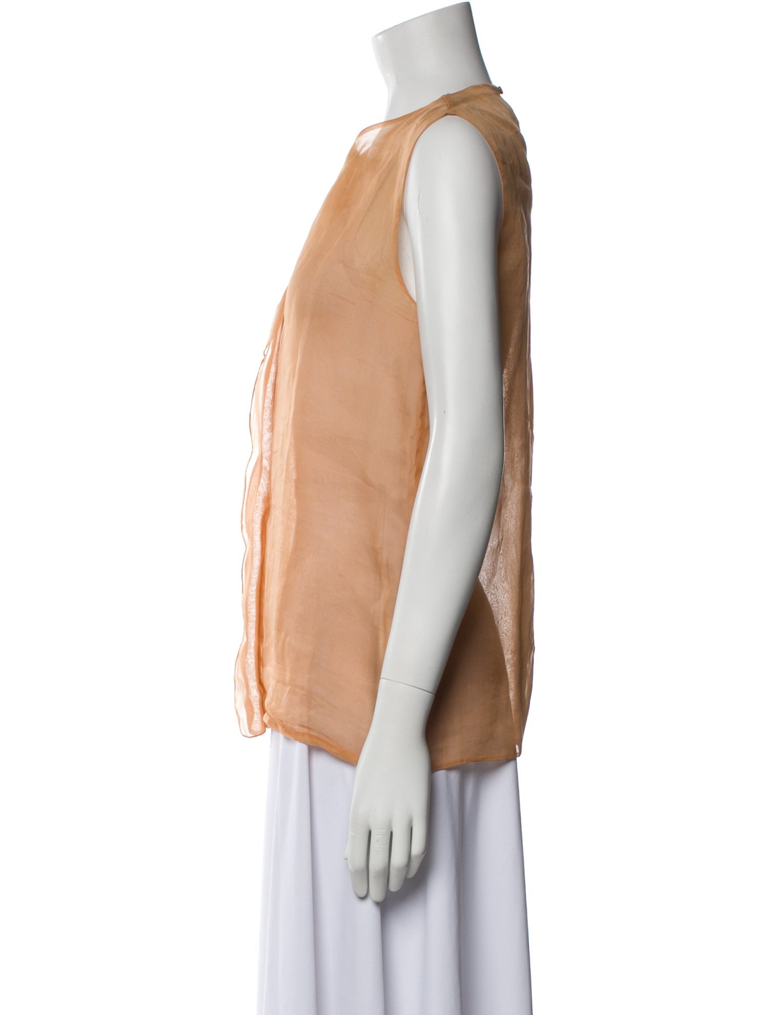 Chloé Silk Crew Neck Blouse