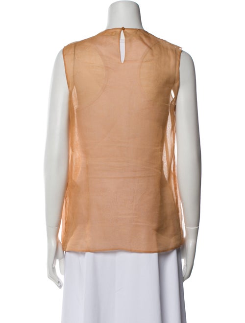 Chloé Silk Crew Neck Blouse