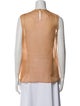 Chloé Silk Crew Neck Blouse