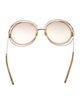 Chloé Round Gradient Sunglasses