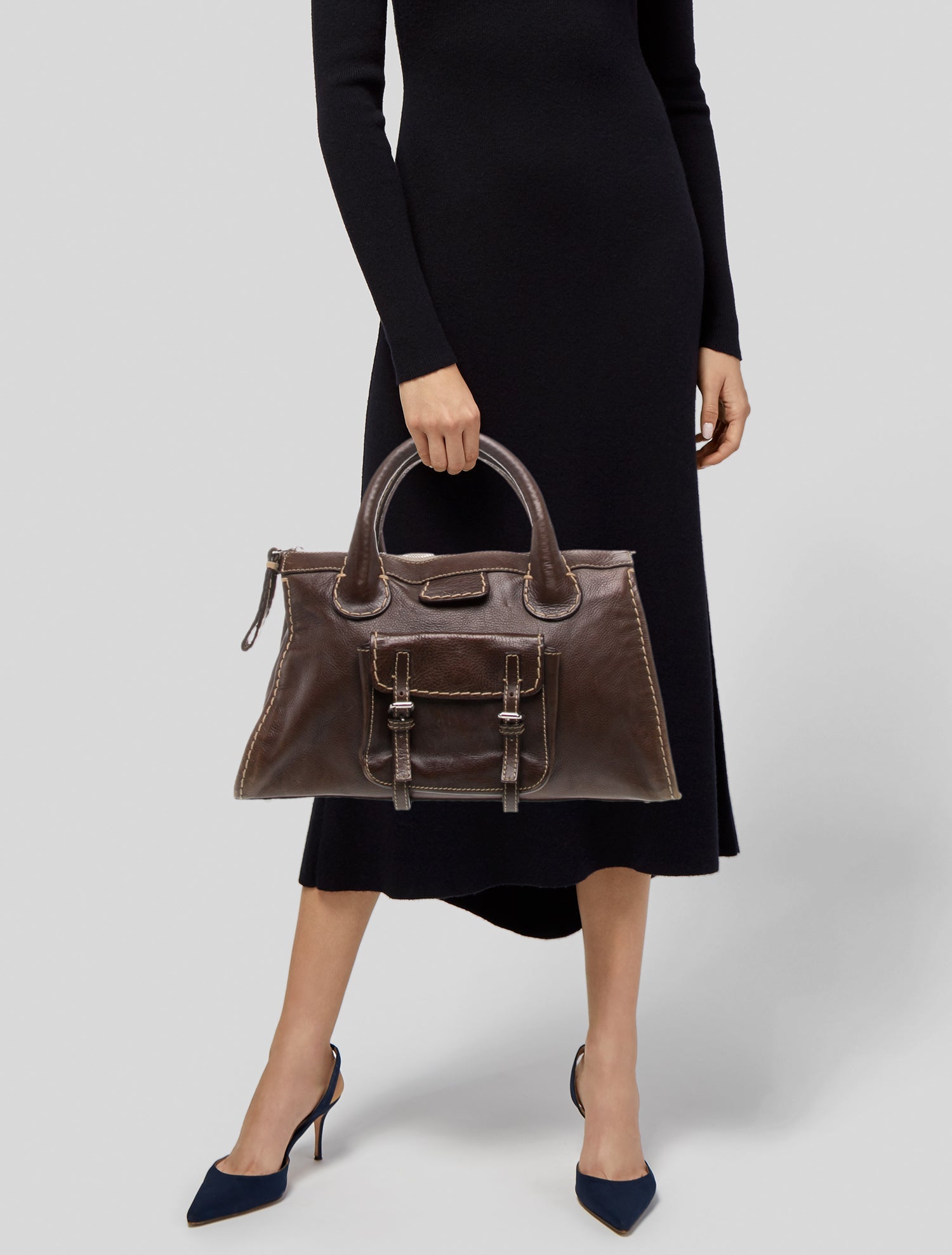 Chloé Leather Top Handle Bag