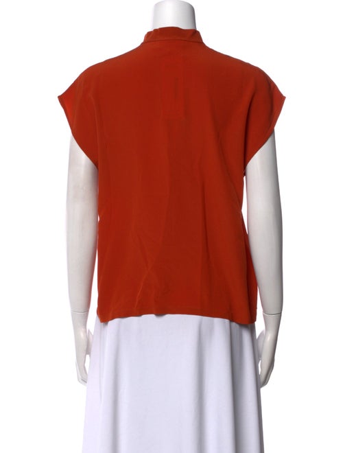 Chloé Silk Mock Neck Top