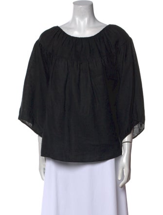 Chloé Silk Scoop Neck Blouse