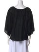 Chloé Silk Scoop Neck Blouse