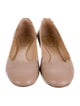 Chloé Leather Scalloped Accent Ballet Flats