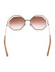 Chloé Oversize Gradient Sunglasses