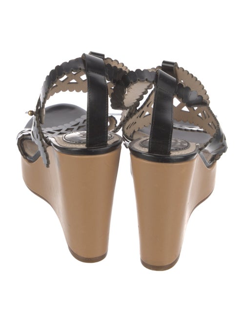 Chloé Leather Lasercut Accents Sandals