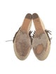 Chloé Suede Fringe Trim Accent Espadrilles