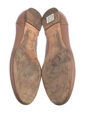 Chloé Leather Cutout Accent Mary Jane Flats