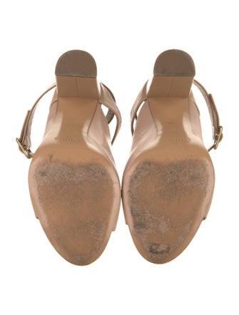 Chloé Leather Cutout Accent Sandals