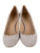 Chloé Suede Scalloped Accent Pumps