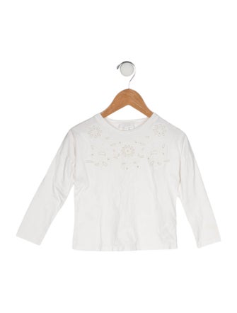 Chloé Embroidered Long Sleeve Top