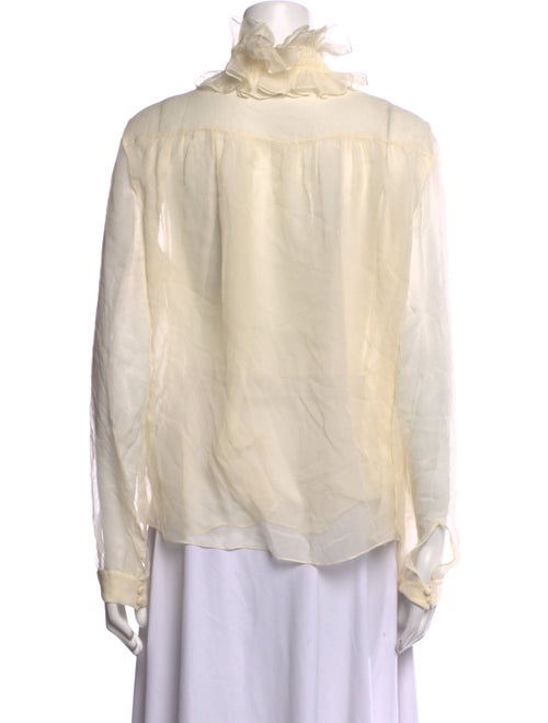Chloé Silk Mock Neck Blouse