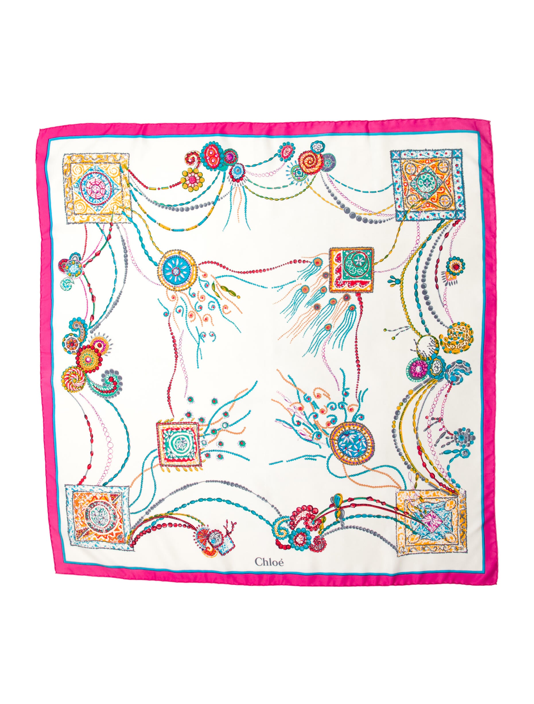Chloé Silk Printed Scarf