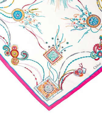 Chloé Silk Printed Scarf