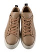Chloé Leather Scalloped Accent Sneakers