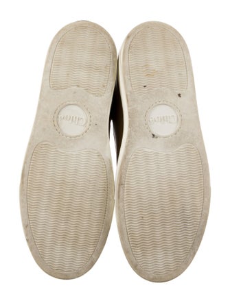 Chloé Leather Scalloped Accent Sneakers